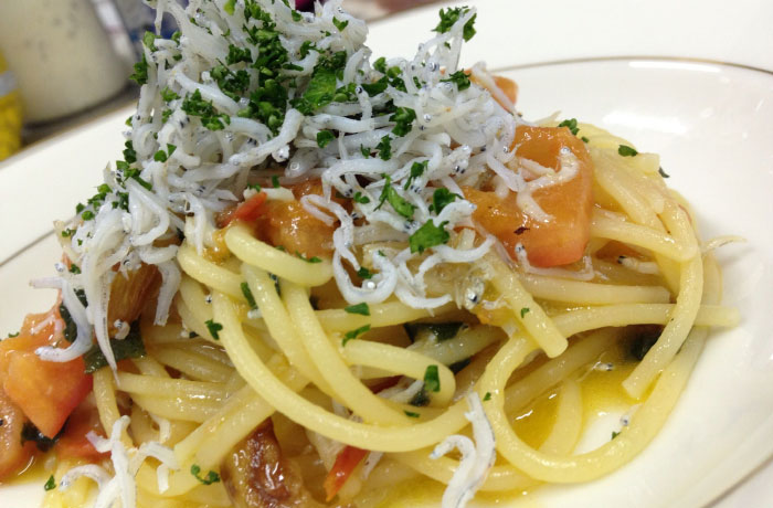 ハーブの香りにもこだわったパスタランチ。