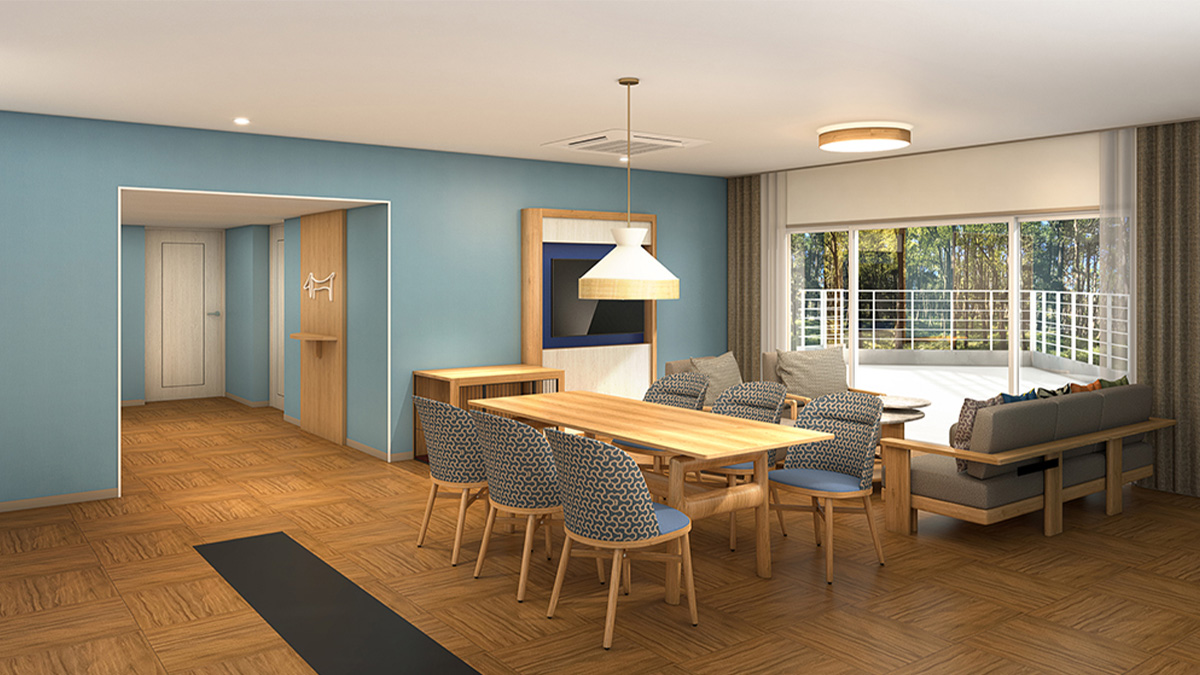 総面積約117㎡の広々空間