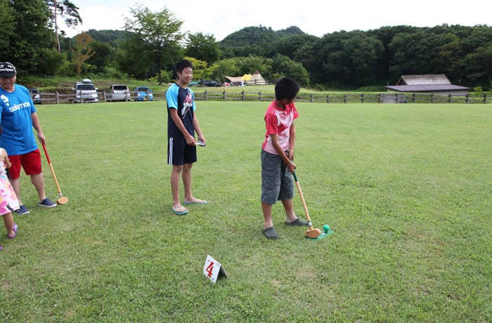 どなたでも参加できるグランドゴルフ大会も開催していますよ。