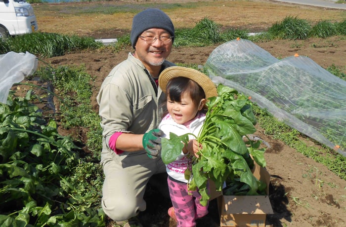 無農薬野菜の収穫体験もできますよ。