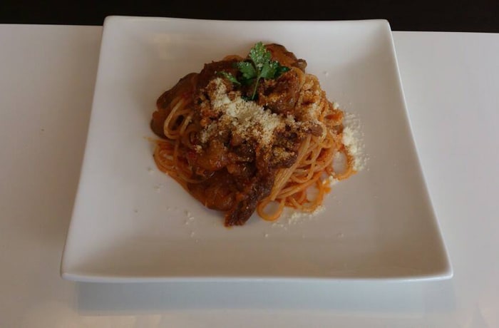 飼い主さん向けメニューはパスタ類が人気。