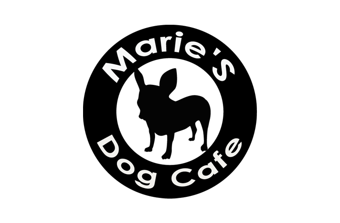 チワワをモチーフにしたキュートなお店のロゴです。