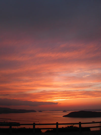 夕焼けの美しさも格別です。