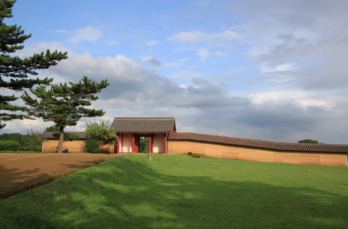 高清水公園の東門。ここは東北最大級の古代城跡なんですよ。
