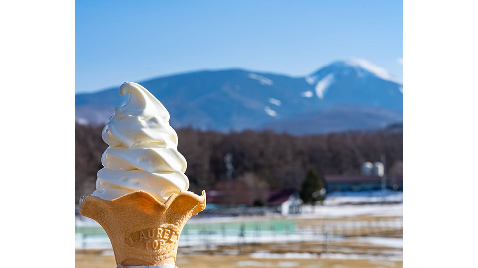 名物「長門牧場ソフトクリーム」