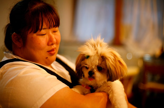 看板犬とスタッフが、心を込めておもてなしをします！