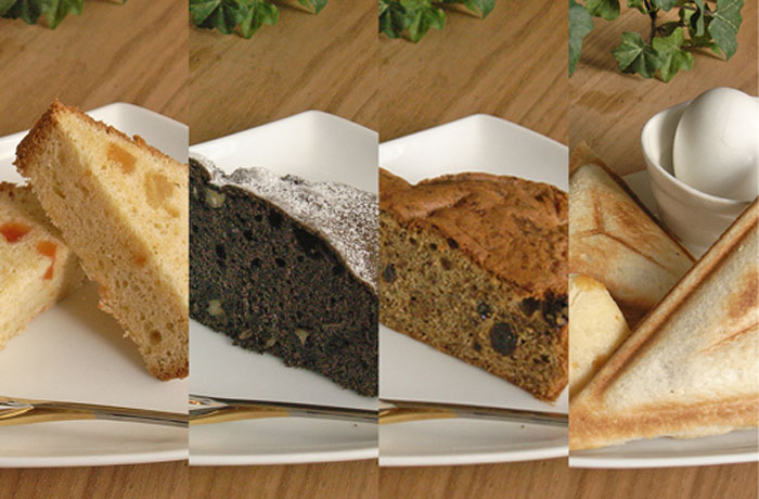 自家製の手作りケーキ。お好きなドリンクと一緒にどうぞ！