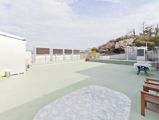 3階のドッグランは開放感たっぷり。