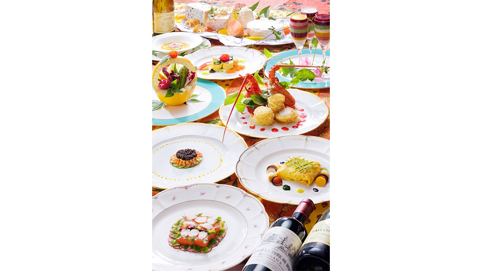 信州食材をふんだんに使ったディナー（一例）