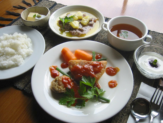 おいしいディナーは、お客様に大好評！
