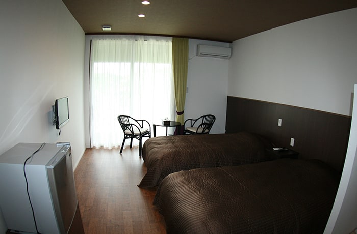ツインのお部屋を3部屋ご用意。
