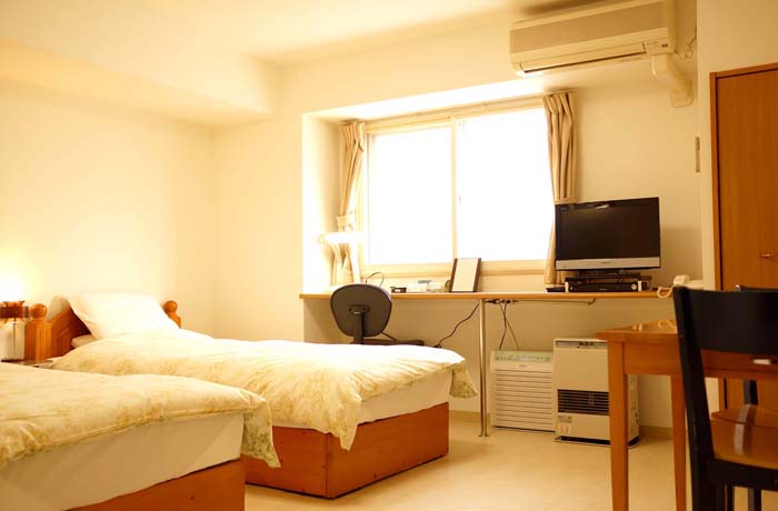 こちらはツインのお部屋です。