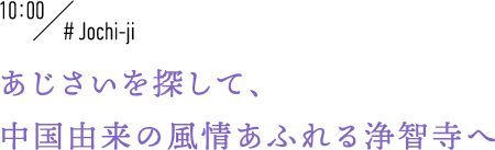 10:00 #Jochi-ji あじさいを探して、中国由来の風情あふれる浄智寺へ