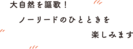 大自然を謳歌！ノーリードのひとときを楽しみます