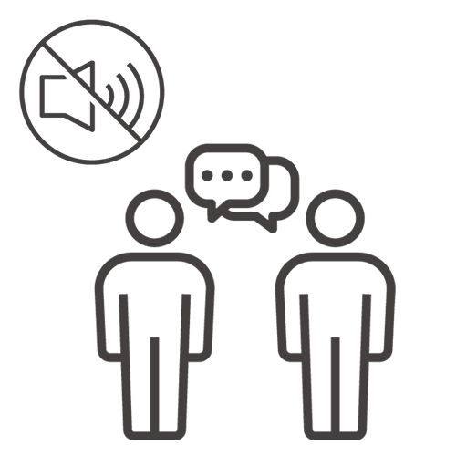 作業中の会話が容易