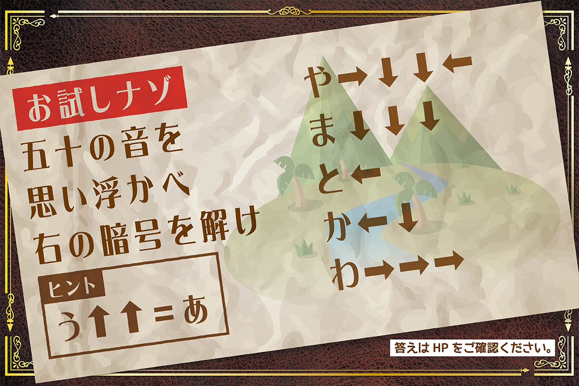 画像：お試し謎の地図