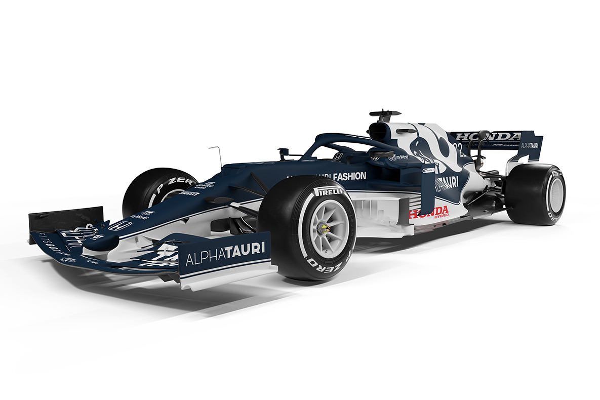 画像：Scuderia AlphaTauri Honda AT02（ショーカー）記念撮影