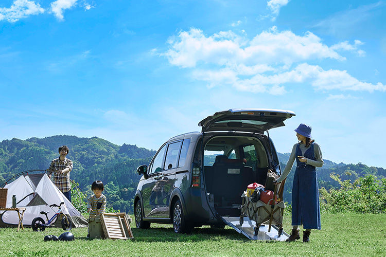 画像：スロープ車両体験