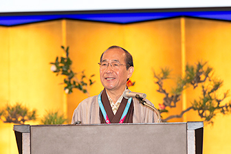 本会議は京都市 門川大作市長の挨拶で開幕。