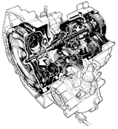 ロックアップ機構付ホンダマチック4速フルオート(オーバードライブレシオ)