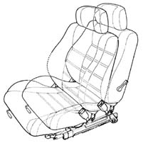 シート一体式シートベルトアンカー
