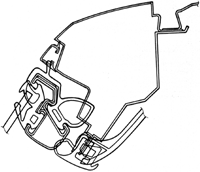 フルインナーサッシュドア断面図 