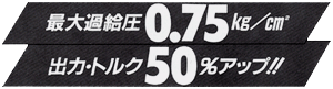 最大過給圧/出力・トルク