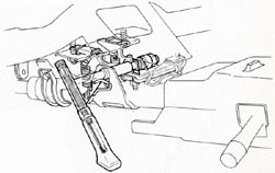 チルト機構付ステアリング図