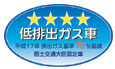 「平成17年排出ガス基準75％低減レベル」認定車表示マーク