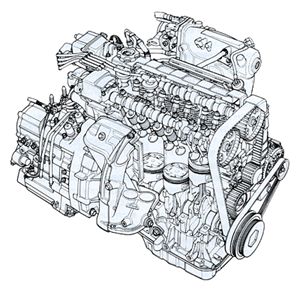 1.8L DOHC+PGM-FIエンジン