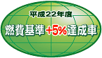 燃費基準+5％達成率