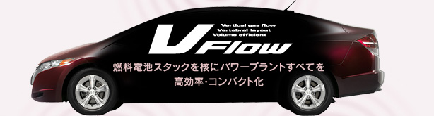 V Flow　燃料電池スタックを核にパワープラントすべてを高効率・コンパクト化