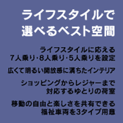 ライフスタイルで選べるベスト空間