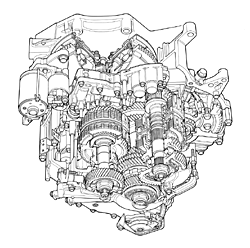 トランスミッション透視図