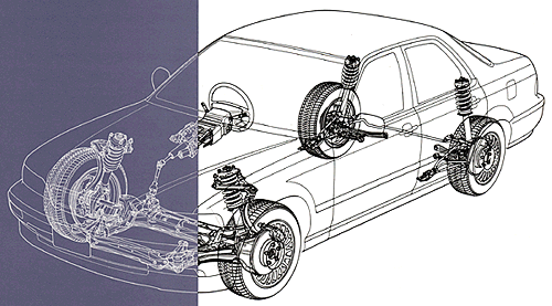 サスペンション透視図