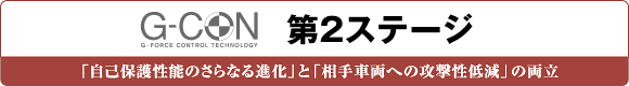 G-CON 第2ステージ　「自己保護性能のさらなる進化」と「相手車両への攻撃性低減」の両立