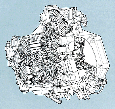 ATトランスミッション透視図