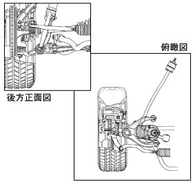 従来フロントサスペンション