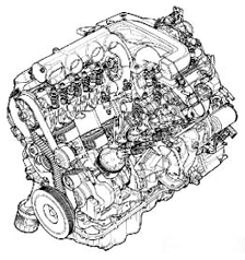 3.5L V6 VTECエンジン透視図