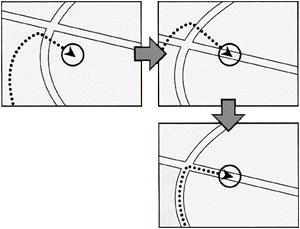 マップマッチング概念図