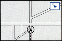 地図の南北表示