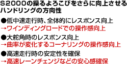 ハンドリングの方向性