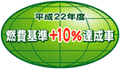 「平成22年度燃費基準+10%達成車」表示マーク