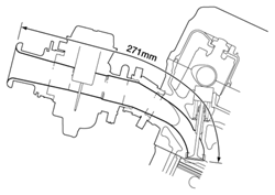 吸入経路断面図(CB400 FOUR)