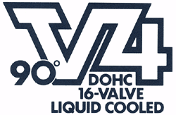 90°V4 DOHC 16-VALVE LIQUID COOLED