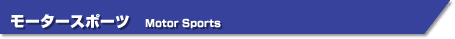 モータースポーツ　Motor Sports