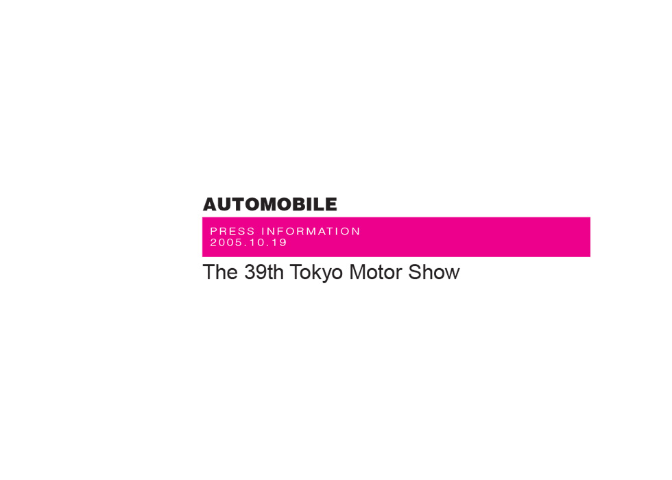 The 39th Tokyo Motor Show
