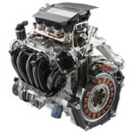 新Hondaハイブリッドシステム（3ステージi-VTEC＋IMA）カットモデル