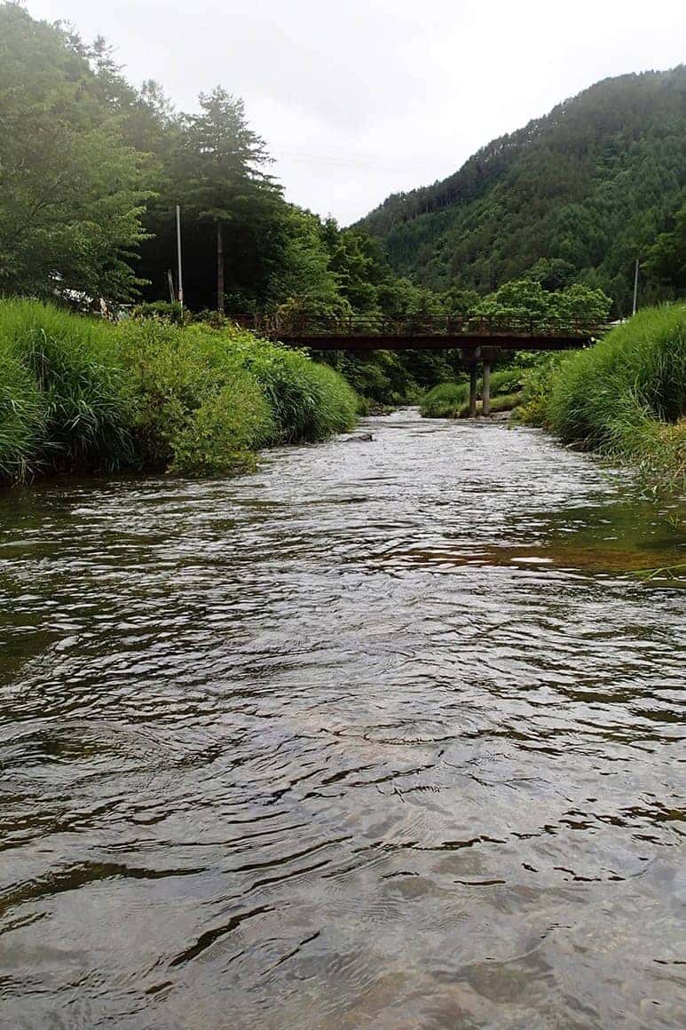 川は集落の中、もしくは県道のすぐ横を流れていてどこからでもアクセスしやすい