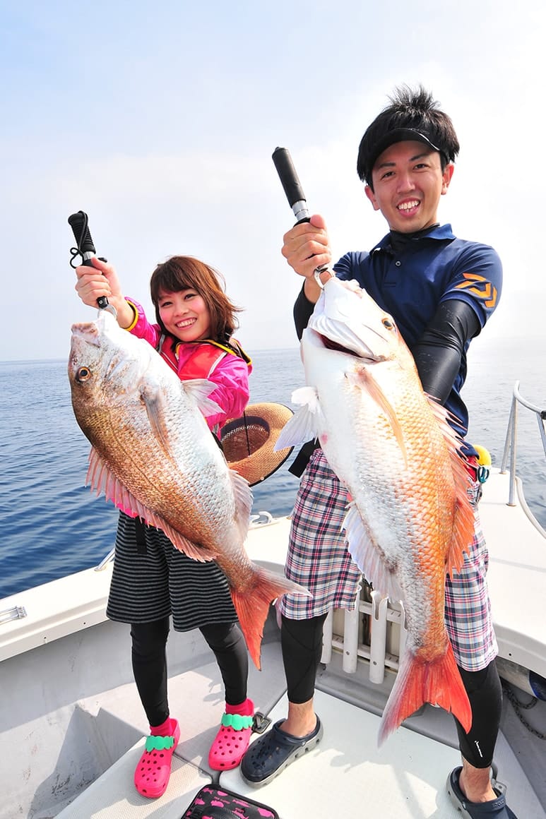 響灘ならびに玄界灘はタイラバのメッカ！このサイズが船上で乱舞する刺激的な1日をぜひ体感してほしい